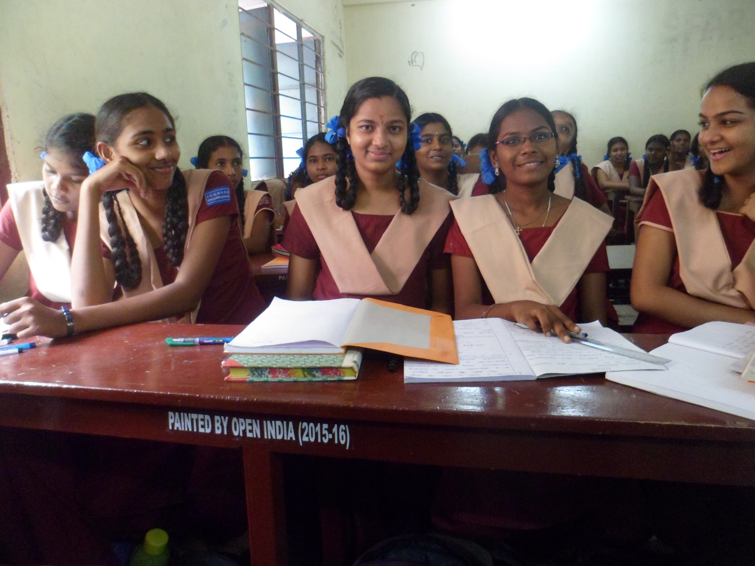 JGHSS Virugambakkam desks